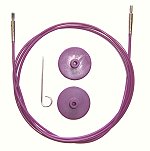 Knit Pro Interchangeable Needles Cables - Purple