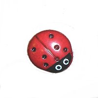 DILL Button 280474 - 15mm - Ladybug
