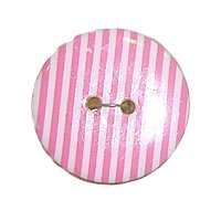 DILL Button 310665 - 20mm - Pink-White