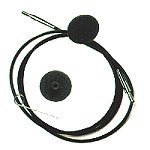 Knit Pro Interchangeable Needles Cables - Black