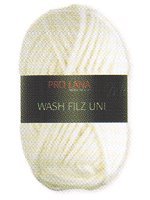Pro Lana Wash-Filz Solid - No. 101 - 50gr.